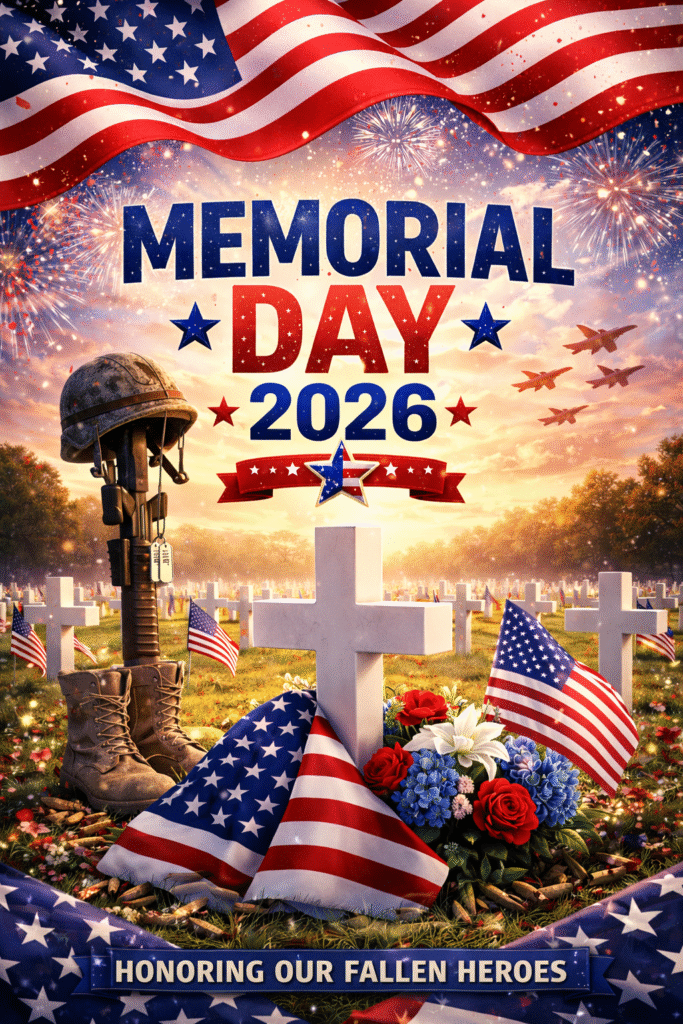 Military tribute Memorial Day 2026 wallpaper