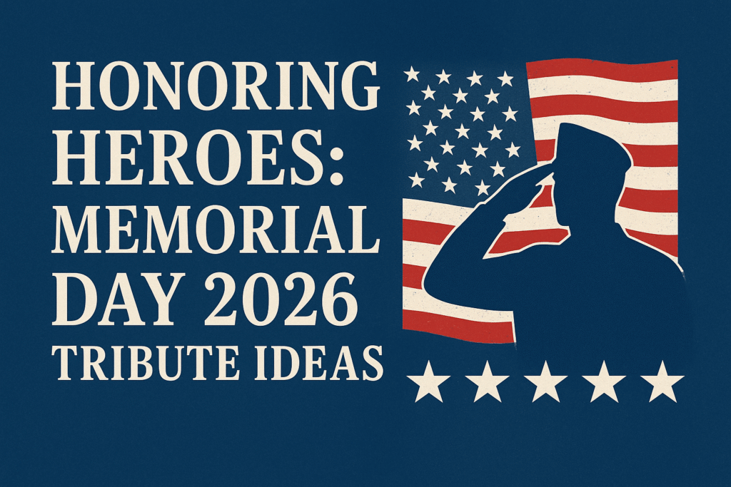 Memorial Day 2026 Tribute Ideas