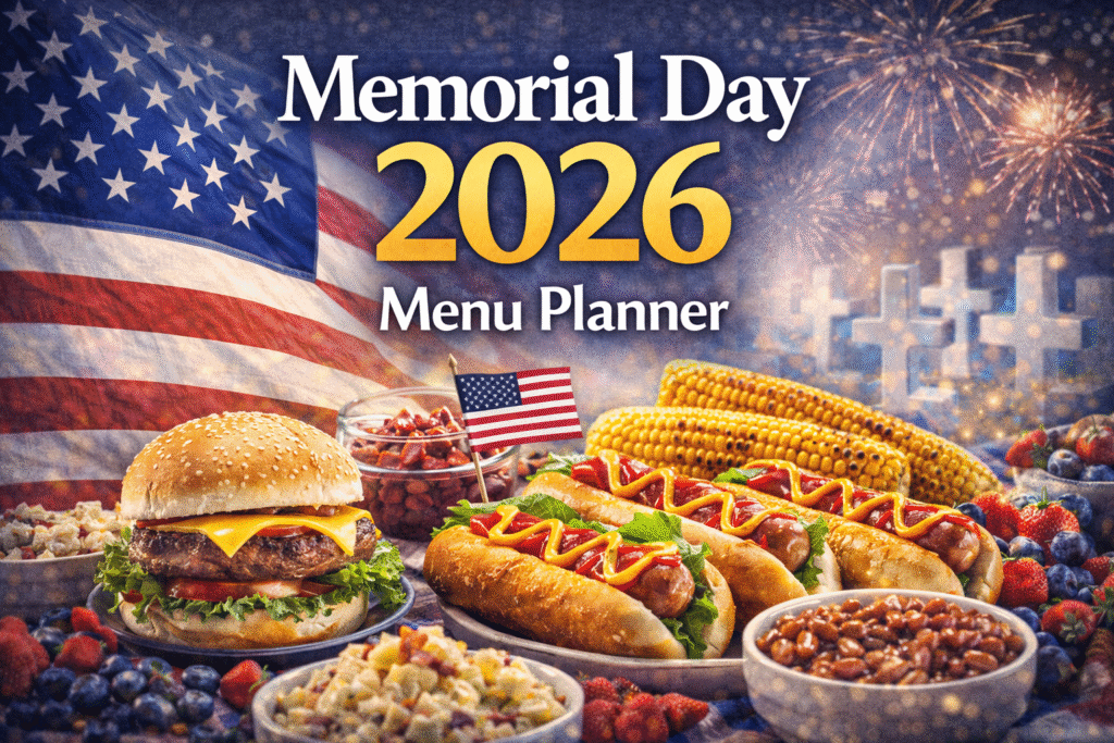 Memorial Day 2026 Menu Planner