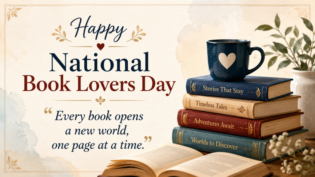 Happy National Book Lovers Day reading quote