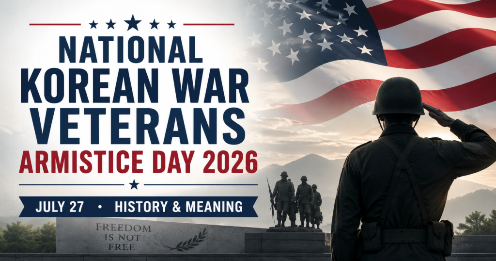 National Korean War Veterans Armistice Day 2026