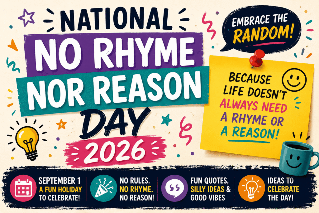National No Rhyme Nor Reason Day 2026