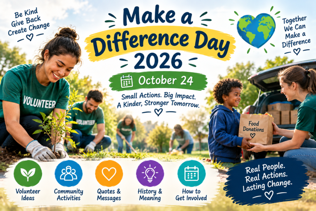 Current image: Make a Difference Day 2026