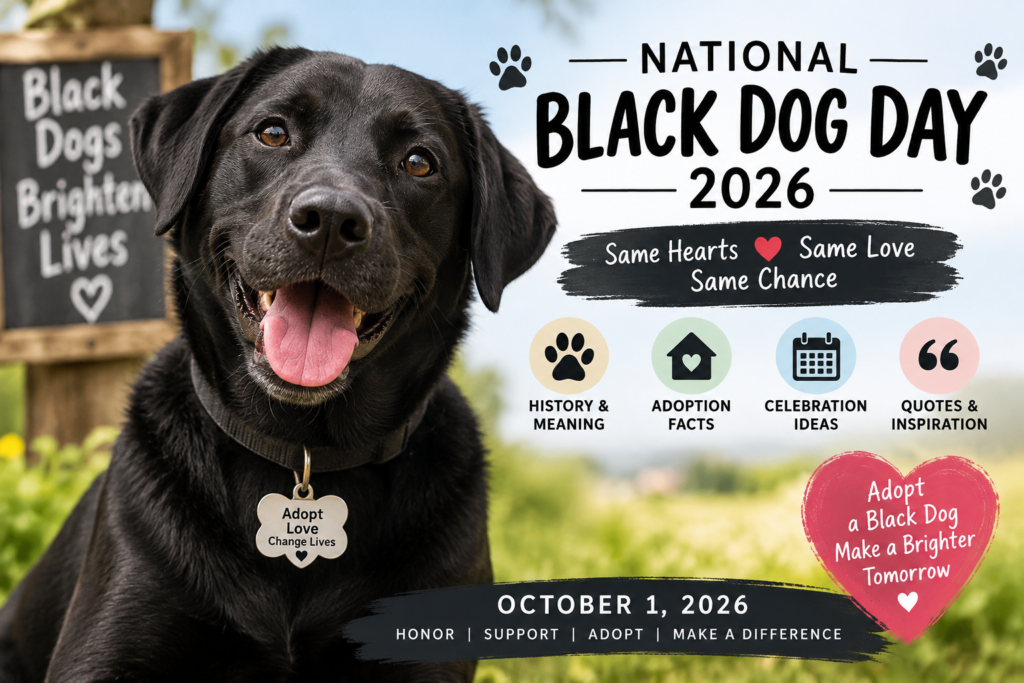 Current image: National Black Dog Day 2026