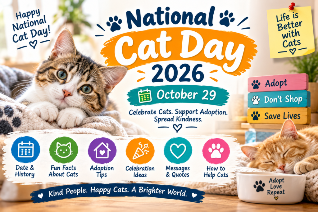 The current image has no alternative text. The file name is: National-Cat-Day-2026.png