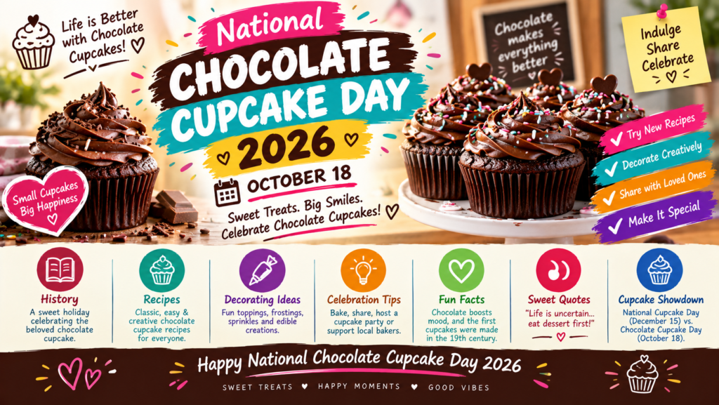 Current image: National Chocolate Cupcake Day 2026National Chocolate Cupcake Day 2026