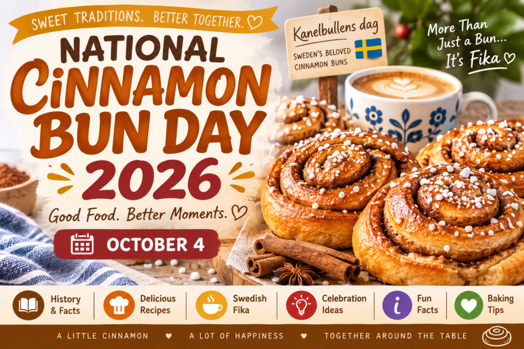Current image: National Cinnamon Bun Day 2026