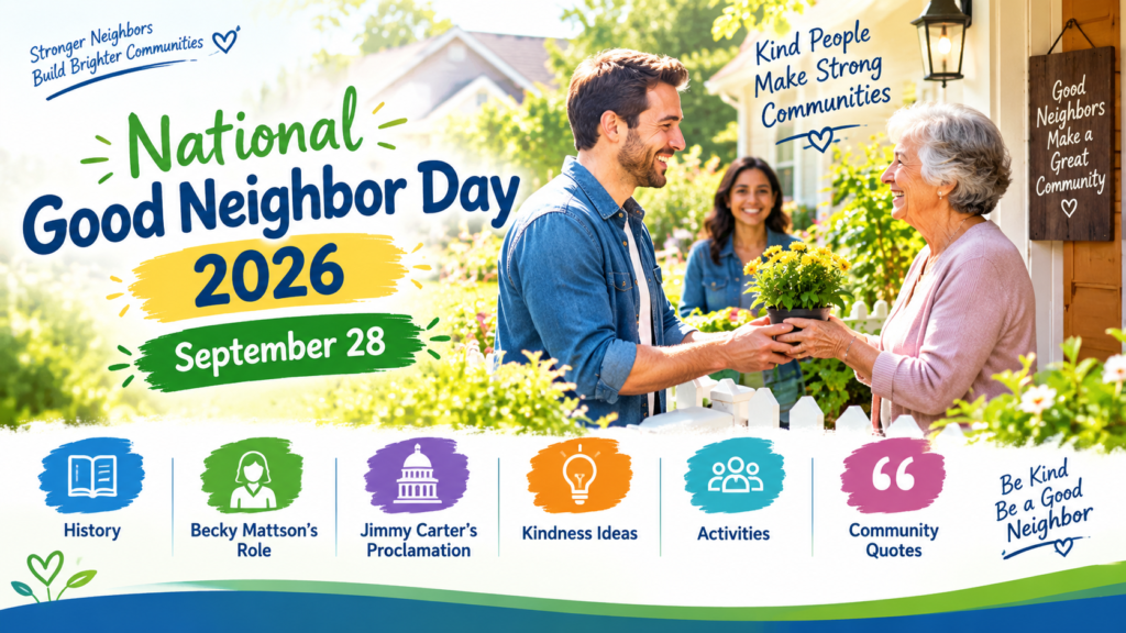 Current image: National Good Neighbor Day 2026