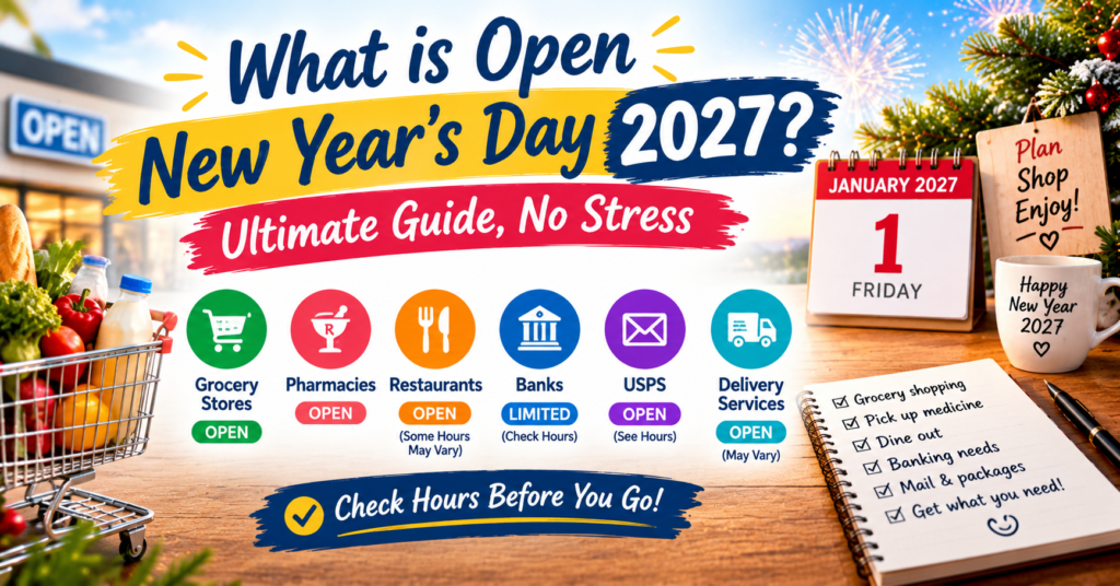 What Is Open on New Year's Day 2027